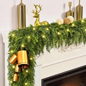 5.9FT Realistic Pine Christmas Garland: Bring Nature Indoors for Christmas